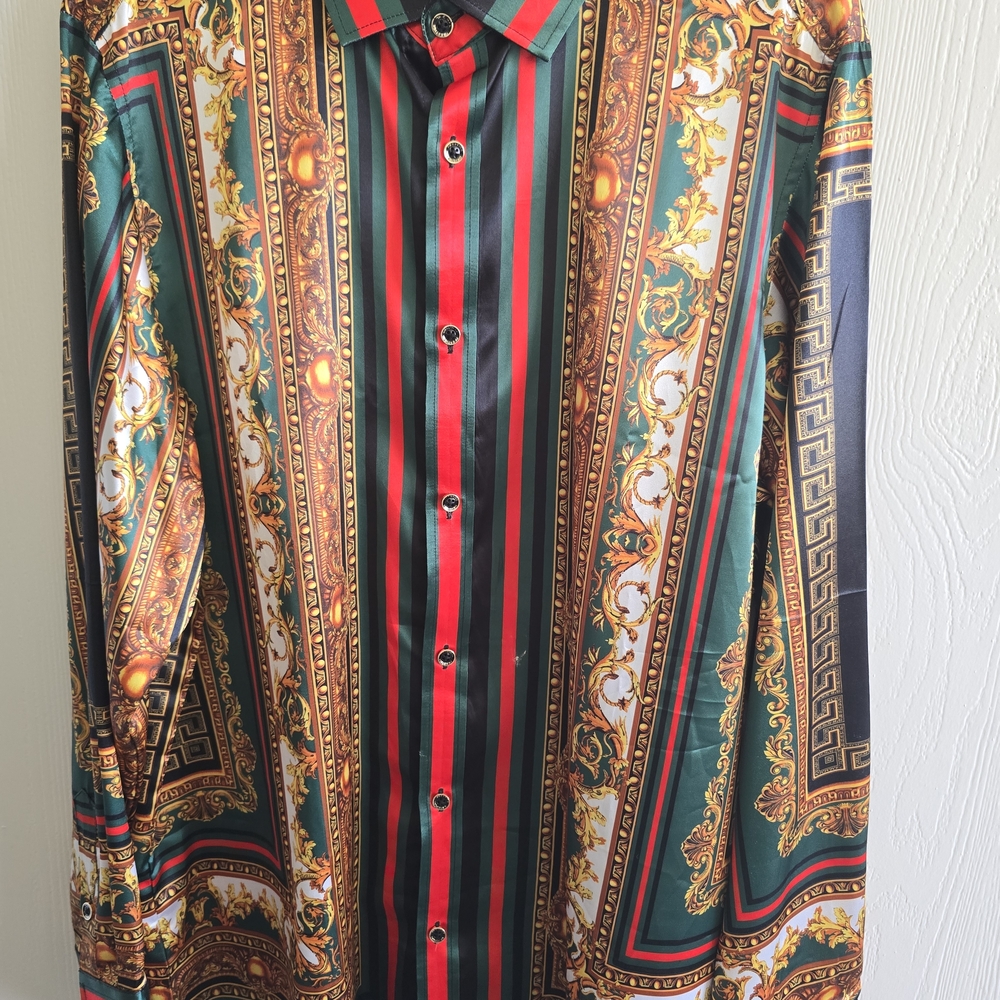 Men's Regal Patterned Shirt - Multicolor